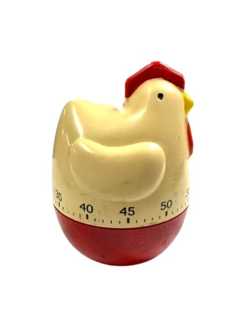Vintage Chicken Hen Kitchen Timer 60 Minute Mechanical Windup Farmhouse Decor